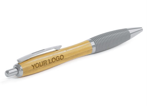 Ridge - Bamboo Pens with Logo Ridge - Bamboo Pens with Logo
