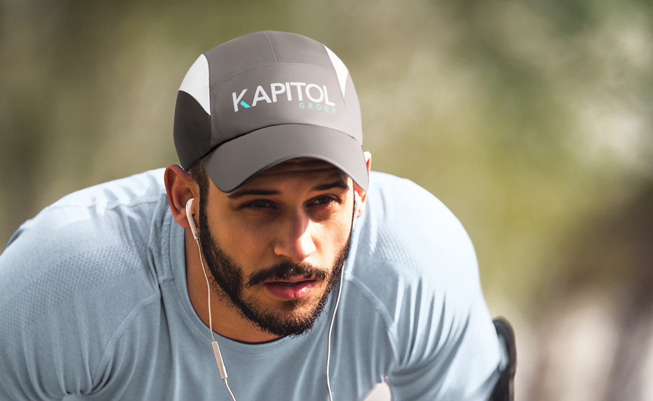 Sprinter - Printed Running Caps With Logo gallery thumbnail