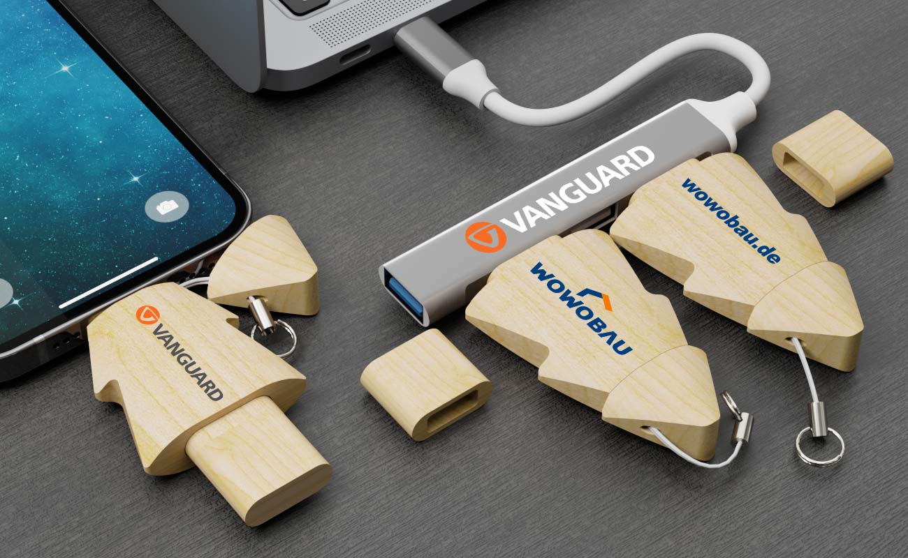 Tree Duo - Personalised USB Sticks gallery thumbnail