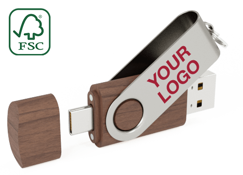 Twister Go Wood - Branded USB Sticks