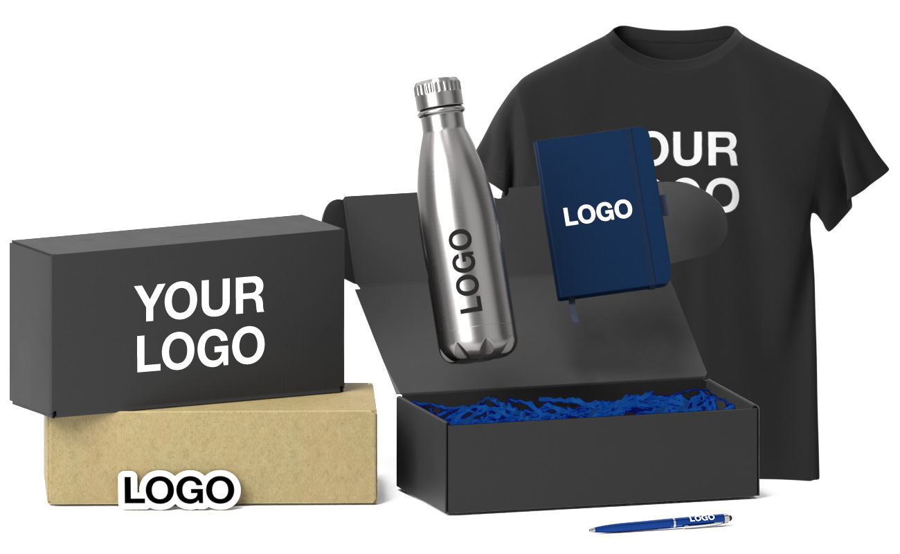 Example Merch Pack Box Custom Promotional Merch Packs, Welcome L Merch Pack